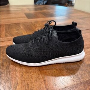 Cole Haan Black Knit Sneakers Womens Size 8B Padded Insole Lightweight